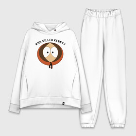 Женский костюм хлопок Oversize с принтом Кто убил Кенни в Белгороде,  |  | cartman | kenny | south park | картман | кенни | саус парк | южный парк