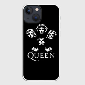 Чехол для iPhone 13 mini с принтом QUEEN | КВИН (+НА СПИНЕ) в Белгороде,  |  | queen | rock | we will rock you | брайан мэи | группа queen | группа квин | джон дикон | квин | королева | король | роджер тейлор | рок | фредди меркьюри