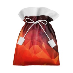 Подарочный 3D мешок с принтом Polygon(orange) в Белгороде, 100% полиэстер | Размер: 29*39 см | Тематика изображения на принте: 