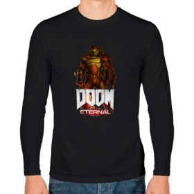 Мужской лонгслив хлопок с принтом DOOM ETERNAL в Белгороде, 100% хлопок |  | Тематика изображения на принте: demons | devil | doom | doom eternal | doom guy | doom slayer | hell | slayer | ад | демоны | дум | палач рока