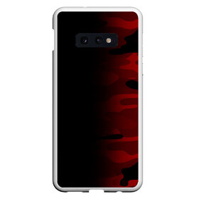 Чехол для Samsung S10E с принтом RED BLACK MILITARY CAMO в Белгороде, Силикон | Область печати: задняя сторона чехла, без боковых панелей | abstract | camo | geometry | geometry stripes | military | texture | абстракция | армейские | армия | геометрические полосы | геометрия | камуфляж | красный камуфляж | милитари | текстура