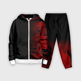 Детский костюм 3D с принтом RED BLACK MILITARY CAMO | КРАСНЫЙ КАМУФЛЯЖ в Белгороде,  |  | abstract | camo | geometry | geometry stripes | military | texture | абстракция | армейские | армия | геометрические полосы | геометрия | камуфляж | красный камуфляж | милитари | текстура