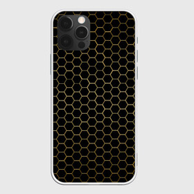 Чехол для iPhone 12 Pro Max с принтом ЗОЛОТЫЕ СОТЫ | GOLDEN HONEYCOMBS в Белгороде, Силикон |  | abstract | geometry | geometry stripes | golden honeycombs | grunge | texture | абстракция | брызги | геометрические полосы | геометрия | гранж | золотые соты | краски | соты | текстура