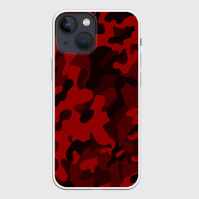 Чехол для iPhone 13 mini с принтом RED MILITARY | КРАСНЫЙ КАМУФЛЯЖ в Белгороде,  |  | Тематика изображения на принте: abstract | camo | geometry | geometry stripes | military | texture | абстракция | геометрические полосы | геометрия | камуфляж | милитари | текстура