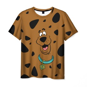 Мужская футболка 3D с принтом Scooby-Doo в Белгороде, 100% полиэфир | прямой крой, круглый вырез горловины, длина до линии бедер | scooby doo | vdosadir | скуберт фон дуенхеймер | скуби ду | уильям ханна