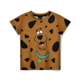 Детская футболка 3D с принтом Scooby-Doo в Белгороде, 100% гипоаллергенный полиэфир | прямой крой, круглый вырез горловины, длина до линии бедер, чуть спущенное плечо, ткань немного тянется | scooby doo | vdosadir | скуберт фон дуенхеймер | скуби ду | уильям ханна