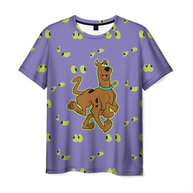Мужская футболка 3D с принтом Scooby-Doo в Белгороде, 100% полиэфир | прямой крой, круглый вырез горловины, длина до линии бедер | Тематика изображения на принте: scooby doo | vdosadir | скуберт фон дуенхеймер | скуби ду | собака | уильям ханна