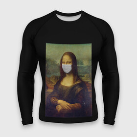 Мужской рашгард 3D с принтом МОНА ЛИЗА В МАСКЕ в Белгороде,  |  | art | la gioconda | mona lisa | джоконда | живопись | искусство | картина | леонардо | леонардо да винчи | лиза | мона лиза