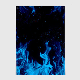 Постер с принтом СИНИЙ ОГОНЬ в Белгороде, 100% бумага
 | бумага, плотность 150 мг. Матовая, но за счет высокого коэффициента гладкости имеет небольшой блеск и дает на свету блики, но в отличии от глянцевой бумаги не покрыта лаком | Тематика изображения на принте: abstraction | blue fire | bones | fire | geometry | hexagon | neon | paints | skull | stripes | texture | triangle | абстракция | брызги | геометрия | краски | неон | неоновый | огонь | соты | текстура | черепа