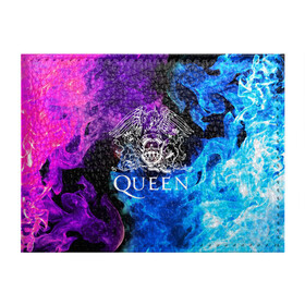 Обложка для студенческого билета с принтом QUEEN  в Белгороде, натуральная кожа | Размер: 11*8 см; Печать на всей внешней стороне | queen | rock | we will rock you | брайан мэи | группа queen | группа квин | джон дикон | квин | королева | король | роджер тейлор | рок | фредди меркьюри