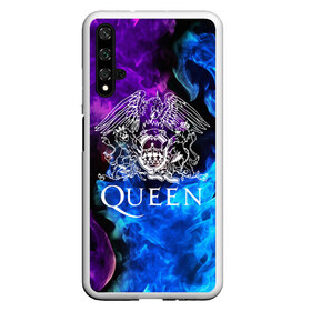 Чехол для Honor 20 с принтом QUEEN в Белгороде, Силикон | Область печати: задняя сторона чехла, без боковых панелей | queen | rock | we will rock you | брайан мэи | группа queen | группа квин | джон дикон | квин | королева | король | роджер тейлор | рок | фредди меркьюри