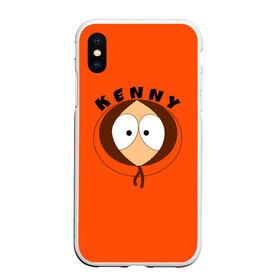 Чехол для iPhone XS Max матовый с принтом KENNY в Белгороде, Силикон | Область печати: задняя сторона чехла, без боковых панелей | south park | sp | батерс | баттерс | гарисон | кайл  брофловски | картман | кеннет | кенни | комбинезон | куртка | макки | маккормик | марш | мистер | мультфильм | оранжевая | полот | ренди | саус парк