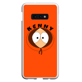 Чехол для Samsung S10E с принтом KENNY в Белгороде, Силикон | Область печати: задняя сторона чехла, без боковых панелей | south park | sp | батерс | баттерс | гарисон | кайл  брофловски | картман | кеннет | кенни | комбинезон | куртка | макки | маккормик | марш | мистер | мультфильм | оранжевая | полот | ренди | саус парк