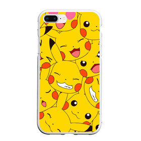 Чехол для iPhone 7Plus/8 Plus матовый с принтом Pikachu в Белгороде, Силикон | Область печати: задняя сторона чехла, без боковых панелей | game | pikachu | аниме | игры | манги | покемон