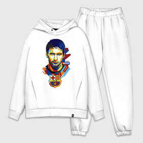 Мужской костюм хлопок OVERSIZE с принтом MESSI | BARCELONA в Белгороде,  |  | argentina | barca | barcelona | football | lionel | messi | аргентина | барса | барселона | лионель | месси | футбол