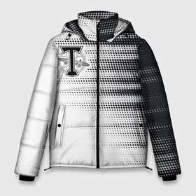 Мужская зимняя куртка 3D с принтом Торпедо в Белгороде, верх — 100% полиэстер; подкладка — 100% полиэстер; утеплитель — 100% полиэстер | длина ниже бедра, свободный силуэт Оверсайз. Есть воротник-стойка, отстегивающийся капюшон и ветрозащитная планка. 

Боковые карманы с листочкой на кнопках и внутренний карман на молнии. | Тематика изображения на принте: белое | пфл | рфпл | торпедо | форма | футбол | чёрное