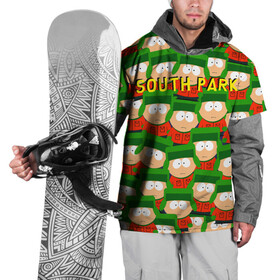 Накидка на куртку 3D с принтом SOUTH PARK в Белгороде, 100% полиэстер |  | cartman | kenny | kyle | south park | stan | кайл | картман | кенни | стэн | южный парк