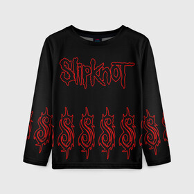 Детский лонгслив 3D с принтом Slipknot (5) в Белгороде, 100% полиэстер | длинные рукава, круглый вырез горловины, полуприлегающий силуэт
 | devil | metal | music | rock | satana | slipknot | дьявол | метал | музыка | рок | сатана | слипкнот