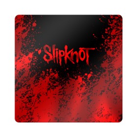 Магнит виниловый Квадрат с принтом Slipknot (9) в Белгороде, полимерный материал с магнитным слоем | размер 9*9 см, закругленные углы | devil | metal | music | rock | satana | slipknot | дьявол | метал | музыка | рок | сатана | слипкнот