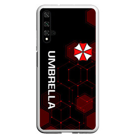 Чехол для Honor 20 с принтом UMBRELLA CORP в Белгороде, Силикон | Область печати: задняя сторона чехла, без боковых панелей | ada wong | biohazard | leon | nemesis | project resistance | raccoon city | re | re3 | resident evil | resident evil 3 | rpd | stars | umbrella | ада вонг | амбрелла | немезис | ужасы