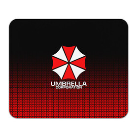 Коврик для мышки прямоугольный с принтом UMBRELLA CORP в Белгороде, натуральный каучук | размер 230 х 185 мм; запечатка лицевой стороны | ada wong | biohazard | leon | nemesis | project resistance | raccoon city | re | re3 | resident evil | resident evil 3 | rpd | stars | umbrella | ада вонг | амбрелла | немезис | ужасы