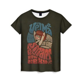 Женская футболка 3D с принтом Velma в Белгороде, 100% полиэфир ( синтетическое хлопкоподобное полотно) | прямой крой, круглый вырез горловины, длина до линии бедер | scooby doo | vdosadir | velma dinkle | велма динкли | скуби ду | уильям ханна