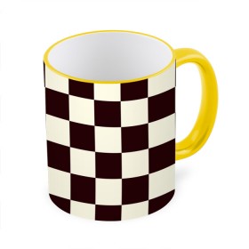Кружка с принтом Шахматка в Белгороде, керамика | ёмкость 330 мл | Тематика изображения на принте: квадраты | текстуры | узор шахматка | узоры | чб | чб квадраты | чб узор | шахматка | шахматная доска | шахматы