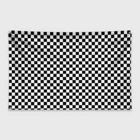 Флаг-баннер с принтом Шахматка мелкая в Белгороде, 100% полиэстер | размер 67 х 109 см, плотность ткани — 95 г/м2; по краям флага есть четыре люверса для крепления | квадраты | мелкая шахматка | текстуры | узор шахматка | узоры | чб | чб квадраты | чб узор | шахматка | шахматная доска | шахматы