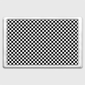 Магнит 45*70 с принтом Шахматка мелкая в Белгороде, Пластик | Размер: 78*52 мм; Размер печати: 70*45 | Тематика изображения на принте: квадраты | мелкая шахматка | текстуры | узор шахматка | узоры | чб | чб квадраты | чб узор | шахматка | шахматная доска | шахматы
