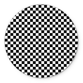 Коврик для мышки круглый с принтом Шахматка мелкая в Белгороде, резина и полиэстер | круглая форма, изображение наносится на всю лицевую часть | квадраты | мелкая шахматка | текстуры | узор шахматка | узоры | чб | чб квадраты | чб узор | шахматка | шахматная доска | шахматы