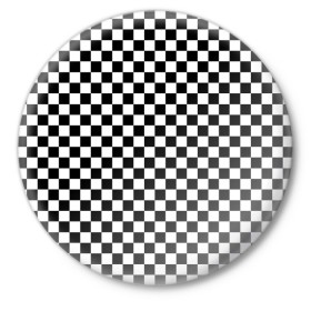 Значок с принтом Шахматка мелкая в Белгороде,  металл | круглая форма, металлическая застежка в виде булавки | квадраты | мелкая шахматка | текстуры | узор шахматка | узоры | чб | чб квадраты | чб узор | шахматка | шахматная доска | шахматы