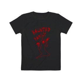 Детская футболка хлопок с принтом Kizaru в Белгороде, 100% хлопок | круглый вырез горловины, полуприлегающий силуэт, длина до линии бедер | Тематика изображения на принте: haunted family | kizaru | music | rap | гангста | кизару | нечипорeнко | реп | репер | рэп | рэпер | хип хоп