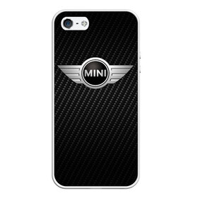 Чехол для iPhone 5/5S матовый с принтом MINI COOPER CARBON в Белгороде, Силикон | Область печати: задняя сторона чехла, без боковых панелей | auto | bmw | carbon | motorspminicooper | motorsport | rt | авто | автомобиль | бмв | карбон | мини | миник | миникупер | моторспорт