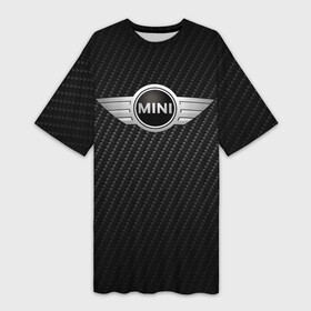 Платье-футболка 3D с принтом MINI COOPER в Белгороде,  |  | auto | bmw | carbon | motorspminicooper | motorsport | rt | авто | автомобиль | бмв | карбон | мини | миник | миникупер | моторспорт
