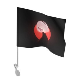 Флаг для автомобиля с принтом 2b Nier Black в Белгороде, 100% полиэстер | Размер: 30*21 см | 2b | art | black | nier automata
