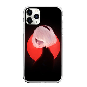 Чехол для iPhone 11 Pro матовый с принтом 2b Nier Black в Белгороде, Силикон |  | 2b | art | black | nier automata