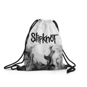 Рюкзак-мешок 3D с принтом SLIPKNOT в Белгороде, 100% полиэстер | плотность ткани — 200 г/м2, размер — 35 х 45 см; лямки — толстые шнурки, застежка на шнуровке, без карманов и подкладки | slipknot | джей вайнберг | джеймс рут | джои джордисон | донни стили | кори тейлор | крис фен | крэйг джонс | мик томсон | пол греи | слипкнот | шон крэхан