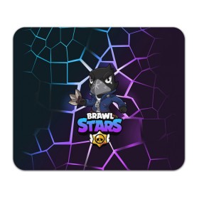 Коврик для мышки прямоугольный с принтом BRAWL STARS CROW в Белгороде, натуральный каучук | размер 230 х 185 мм; запечатка лицевой стороны | bibi | brawl | brawl stars | crow | leon | max | sally | shark | stars | акула | биби | бравл | бравл старс | браво старс | игра | компьютерная | кров | леон | леон акула | старс | шарк