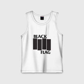 Детская майка хлопок с принтом Black Flag в Белгороде,  |  | Тематика изображения на принте: black flag | арт | инструментальная музыка | музыка | панк рок | рок группа | фри джаз