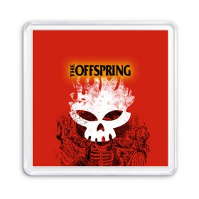 Магнит 55*55 с принтом The Offspring в Белгороде, Пластик | Размер: 65*65 мм; Размер печати: 55*55 мм | offspring | the offspring | офспртнг.ю оффспринг | панк | рок