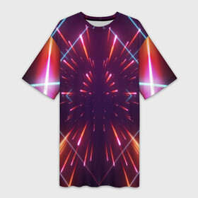Платье-футболка 3D с принтом SYNTHWAVE   RETROWAVE в Белгороде,  |  | hotline miami | neon | new retro wave | outrun | outrun electro | retro | retrowave | synth | synthwave | неон | ретро | хотлайн майами