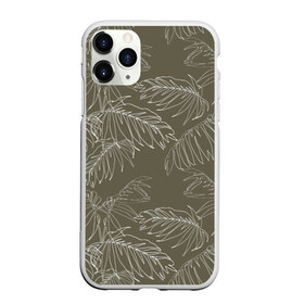 Чехол для iPhone 11 Pro Max матовый с принтом листья пальмы в Белгороде, Силикон |  | casual | summer | летние | лето | пляжное | тренд | тропики