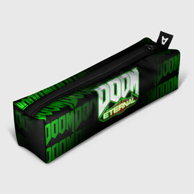 Пенал 3D с принтом DOOM ETERNAL в Белгороде, 100% полиэстер | плотная ткань, застежка на молнии | doom | doom eternal | game | дум | игра