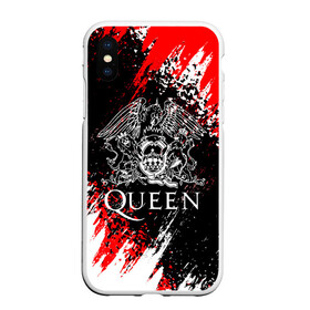 Чехол для iPhone XS Max матовый с принтом QUEEN в Белгороде, Силикон | Область печати: задняя сторона чехла, без боковых панелей | queen | квин | мистер робот | музыка | рами малек | рок | фредди меркьюри