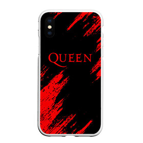 Чехол для iPhone XS Max матовый с принтом QUEEN в Белгороде, Силикон | Область печати: задняя сторона чехла, без боковых панелей | Тематика изображения на принте: queen | квин | мистер робот | музыка | рами малек | рок | фредди меркьюри