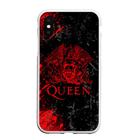 Чехол для iPhone XS Max матовый с принтом QUEEN в Белгороде, Силикон | Область печати: задняя сторона чехла, без боковых панелей | queen | квин | мистер робот | музыка | рами малек | рок | фредди меркьюри