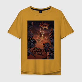 Мужская футболка хлопок Oversize с принтом Darkest Dungeon в Белгороде, 100% хлопок | свободный крой, круглый ворот, “спинка” длиннее передней части | butchers circus | darkest dungeon | game | games | rpg