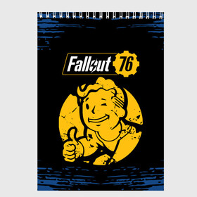 Скетчбук с принтом FALLOUT_76 в Белгороде, 100% бумага
 | 48 листов, плотность листов — 100 г/м2, плотность картонной обложки — 250 г/м2. Листы скреплены сверху удобной пружинной спиралью | 101 | 111 | 13 | 76 | atom cats | bethesda | brotherhood of steel | fallout | nuka cola | tunnel snakes | vault | war | братство стали | война | убежище | фолаут | фоллаут | ядер кола