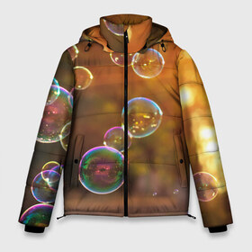 Мужская зимняя куртка 3D с принтом Мыльные пузыри в Белгороде, верх — 100% полиэстер; подкладка — 100% полиэстер; утеплитель — 100% полиэстер | длина ниже бедра, свободный силуэт Оверсайз. Есть воротник-стойка, отстегивающийся капюшон и ветрозащитная планка. 

Боковые карманы с листочкой на кнопках и внутренний карман на молнии. | весенние картинки | весна | весна 2020 | зелнь | прекрасное время года | прикольные картинки | природа | птицы | тюльпаны | цветы