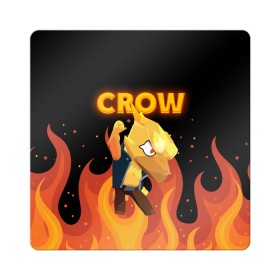 Магнит виниловый Квадрат с принтом BRAWL STARS CROW в Белгороде, полимерный материал с магнитным слоем | размер 9*9 см, закругленные углы | bibi | brawl | brawl stars | crow | leon | max | sally | shark | stars | акула | биби | бравл | бравл старс | браво старс | игра | компьютерная | кров | леон | леон акула | старс | шарк